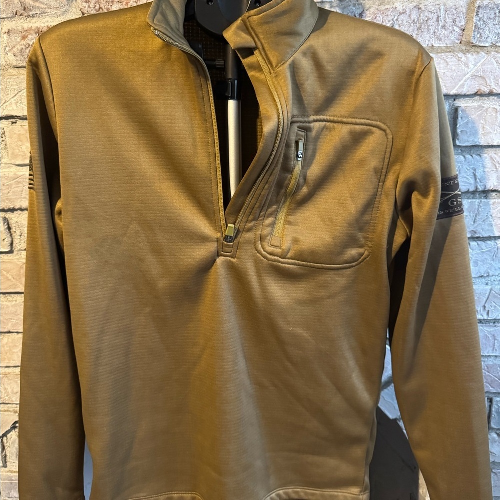 Grunt Style Men's Quarter Zip Sweater - Tan